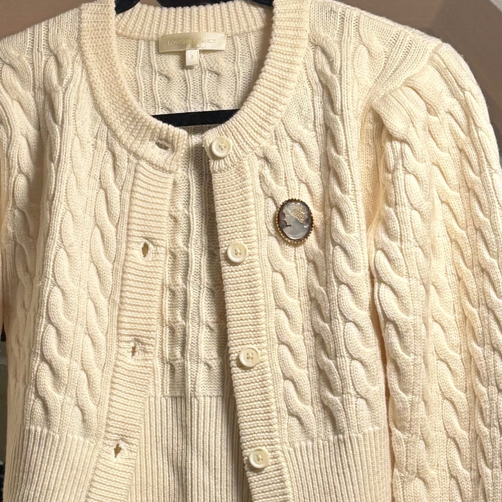 LoveShackFancy Cashmere Cardigan Small - Picture 2 of 11